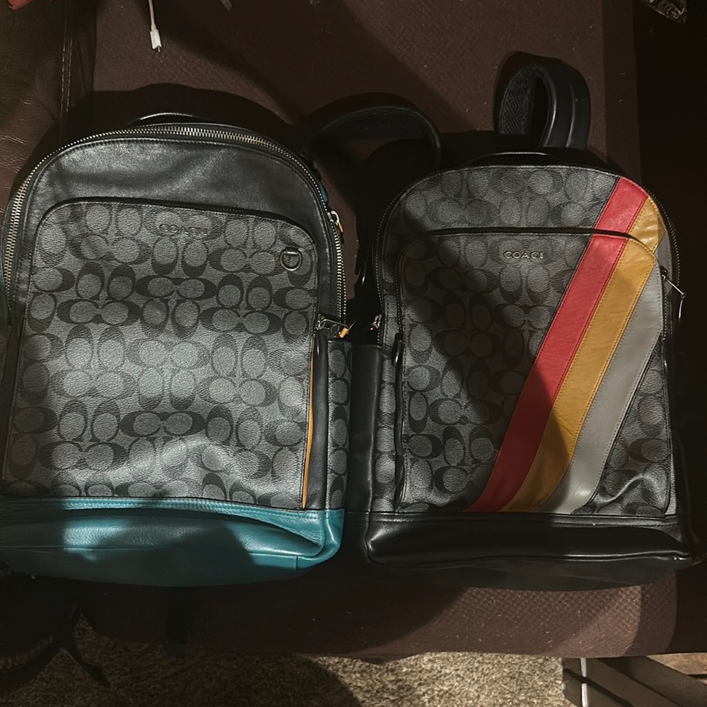 2 large coach backpack … large ones 125.00 s